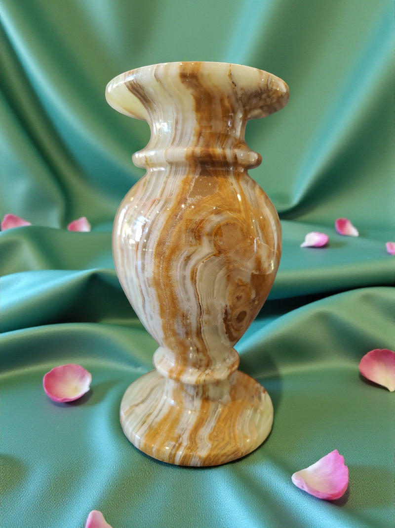 Green Onyx Decorative Vase 8" 🏺 8443