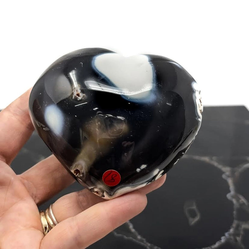 Orca Agate Heart FB2818 💗
