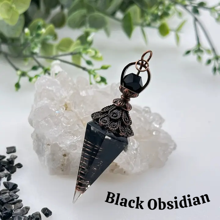 Gemstones with Copper in Orgonite Pendulum FB1853 💦