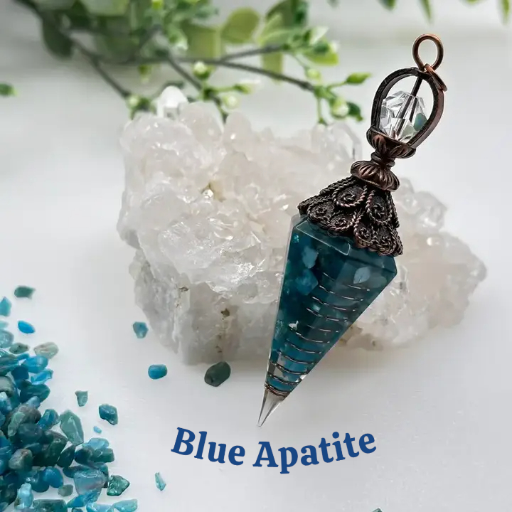 Gemstones with Copper in Orgonite Pendulum FB1853 💦