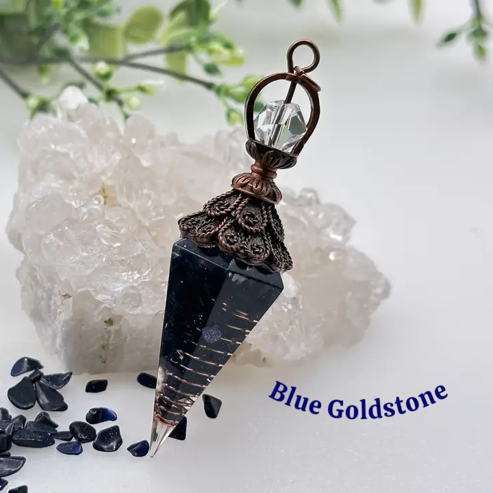 Gemstones with Copper in Orgonite Pendulum FB1853 💦