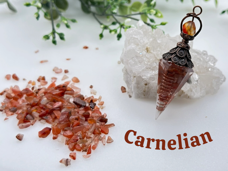 Gemstones with Copper in Orgonite Pendulum FB1853 💦