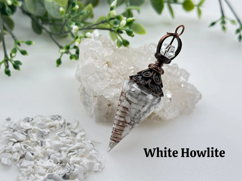 Gemstones with Copper in Orgonite Pendulum FB1853 💦