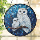 Stained Glass Owls, Assorted Patterns, Sun Catcher / Hanger FB1559 🦉