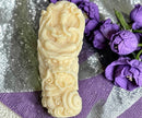 Palm Nut Guan Yin on Dragon "Elephant Tusk" Charm Talisman FB1230 💛💦💛