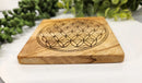 Palo Santo Flower of Life Carved Square from Peru FB1181 🌸