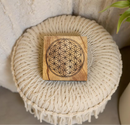 Palo Santo Flower of Life Carved Square from Peru FB1181 🌸