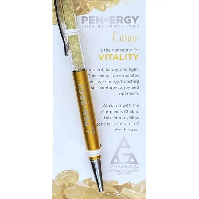 Citrine Pen-Ergy Vitality Energy Pen FB3328