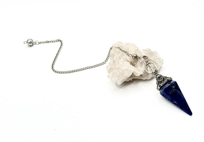 Double Cap Assorted Gemstone Pendulums FB3242 💖