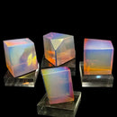 Pink Aura Opalite Freeform Geometric Shapes Carvings FB2910 💗