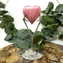 Pink Petrified Wood Heart from Indonesia FB1060 🌸