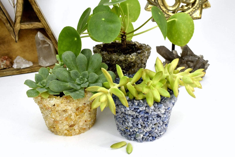 Planters Crafted from Assorted Gemstones FB3445 🌸