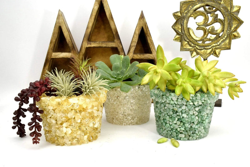 Planters Crafted from Assorted Gemstones FB3445 🌸