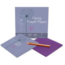 Flying Prayer and Flying Wish Paper plus Tumbled Stone in Drawstring Pouch