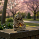 Volcanic Stone Praying Monk Tea Light Holder FB2894 🪔