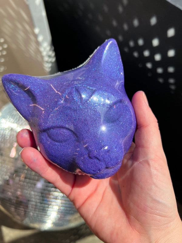 Psychic Protector Lioness with Amethyst Bath Bomb FB2236 🐈‍⬛