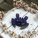 Purple Fluorite Crab Figurine Totem / Spirit Animal FB1079 🦀