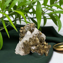 Quartz and Pyrite Natural Points Cluster 🧡🔔🧡 CD-10144