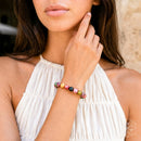 Rainbow Tourmaline Bracelet - The Spiral Breaker 🌸💜🌸 CI642