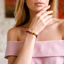 Rainbow Tourmaline Bracelet - The Spiral Breaker 🌸💜🌸 CI642