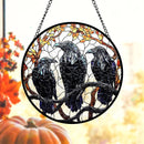 Stained Glass Ravens, Assorted Patterns, Sun Catcher / Hanger FB1294 🐦‍⬛