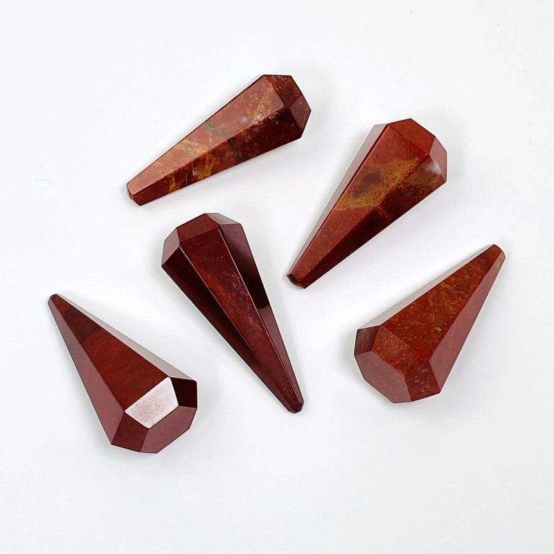 Red Jasper Crystal Pendulum Shape Point FB1405 🪭