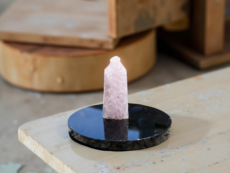Blue Lace Agate Drusy Standing Point (Tower) FB2941 🌸
