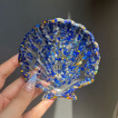 Seashell Gemstone Chip & Resin Bowl, personal altar or sacred space FB2984