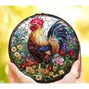 Stained Glass Rooster Chicken Sun Catcher / Hanger FB1644
