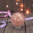 Rose Quartz XL Sphere 80mm with Stand 🎀 CD-10239