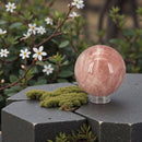 Rose Quartz XL Sphere 80mm with Stand 🎀 CD-10239