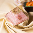 Rose Quartz Orgone / Orgonite with Copper Spiral Pyramid FB2776 🪽