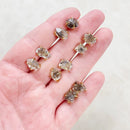 Sterling Silver Rough Herkimer Diamond Stud Earrings FB1674 🪷🌟🪷