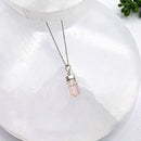 Sterling Silver Handcrafted Polished Morganite Pendant FB3067 ✨