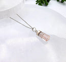 Sterling Silver Handcrafted Polished Morganite Pendant FB3067 ✨