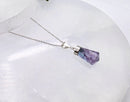 Sterling Silver Handcrafted Polished Rainbow Fluorite Necklace FB1350 ✨