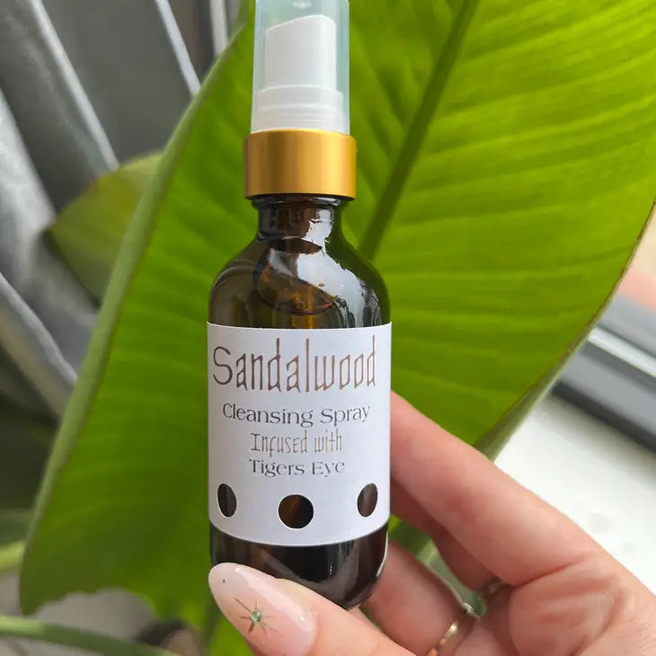 Calming and Cleansing Sandalwood Spray Infused with Tiger Eye FB3345