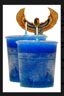 Reiki Charged, Hand-Poured Candle - Egyptian Goddess, Healer, Inner Power 💙