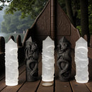 Selenite or Shungite  Carved Dragon Towers 🐦‍⬛ CD-10333