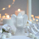 Selenite Angel Carved Figurine, Softly Curved FB2598 🧚
