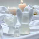 Selenite Angel Carved Figurine, Softly Curved FB2598 🧚