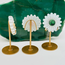 Selenite and Gemstone Daisy on Stand FB1116 💗🌼💗