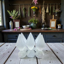 Selenite Double Cone with Base FB3317 🌿