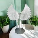 Selenite Angel Wings on Stand from Morocco 💜🌸💜 FB1366