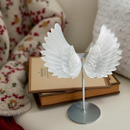 Selenite Angel Wings on Stand from Morocco 💜🌸💜 FB1366