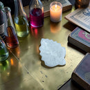 Selenite Leaf Dish, cleansing, clearing FB3138 💛