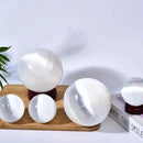 Selenite Spheres from Morocco, beautiful and crisp energy FB1869 🌸🪽🌸