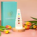 The Stress Shield Lamp - 7 Rare Stones of Healing 💛🌸💛 CI626