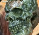 Green Serpentine "Bowl" Skull FB1171 🌵
