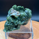 Green Serpentine "Bowl" Skull FB1171 🌵